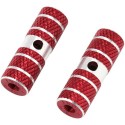 Pedane bici poggiapiedi asse anteriore posteriore ciclismo 11 x 2,3 cm accessori