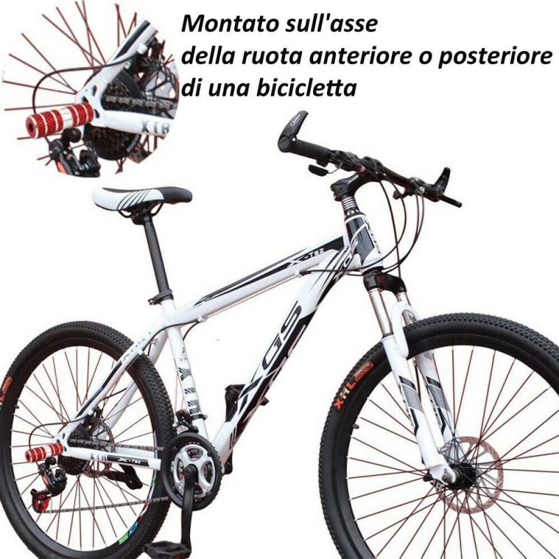 DOBO Pedane bici poggiapiedi asse anteriore posteriore ciclismo 6 x...