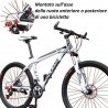 DOBO Pedane bici poggiapiedi asse anteriore posteriore ciclismo 6 x...