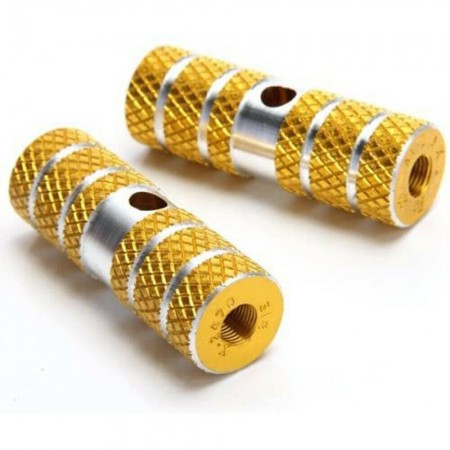 Pedane bici poggiapiedi asse anteriore posteriore ciclismo 6 x 2,3 cm accessori