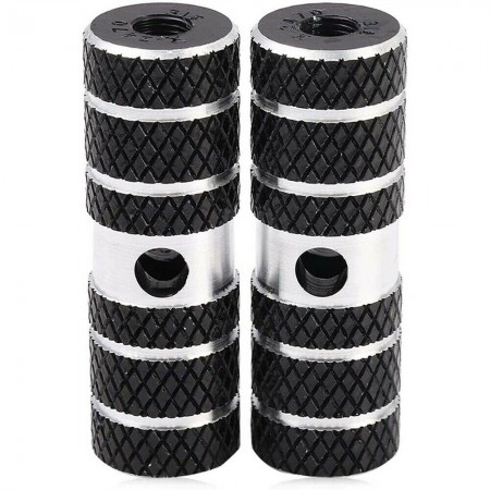 Pedane bici poggiapiedi asse anteriore posteriore ciclismo 6 x 2,3 cm accessori