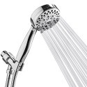 Kit doccetta soffione supporto da muro tubo flessibile 1.8m bagno fissaggio muro