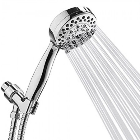 Kit doccetta soffione supporto da muro tubo flessibile 1.8m bagno fissaggio muro