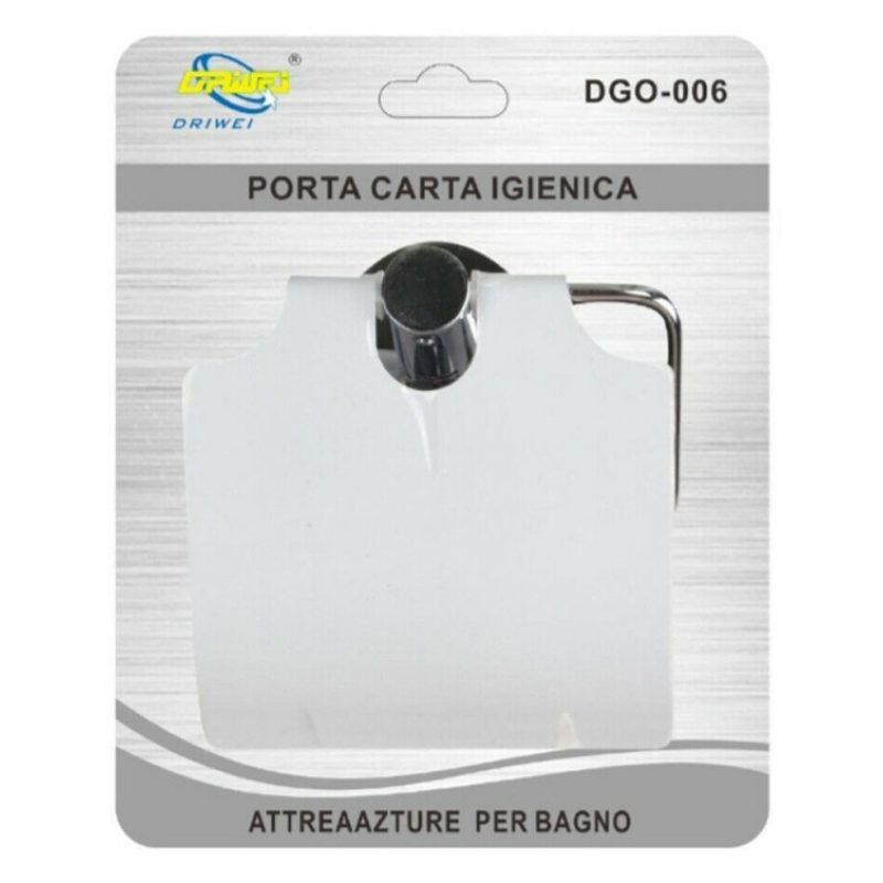 DRIWEI Porta carta igienica porta rotolo montaggio a muro acciaio 1...