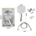 Kit doccetta soffione fissaggio da muro tubo flessibile bagno arredo doccia casa