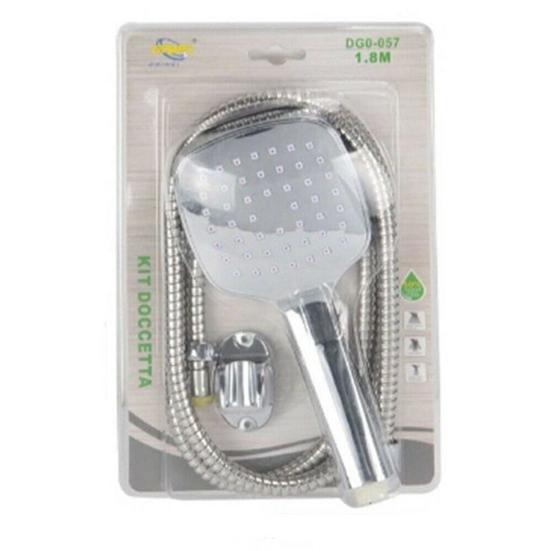 DRIWEI Kit doccetta soffione fissaggio da muro tubo flessibile bagn...