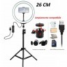 DOBO Anello luminoso a LED 26 cm foto cellulare video streaming sel...