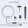 DOBO Anello luminoso a LED 26 cm foto cellulare video streaming sel...