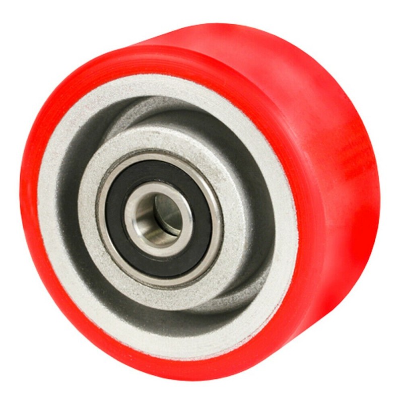 Rotella ruota ricambio carrello trasporto poliuretano e acciaio ultra scorrevoli