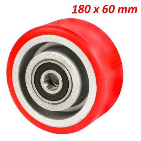 Rotella ruota ricambio carrello trasporto poliuretano e acciaio ultra scorrevoli