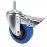 DOBO 4x Rotella ruota con vite blocco 5cm girevole doppio asse mobi...