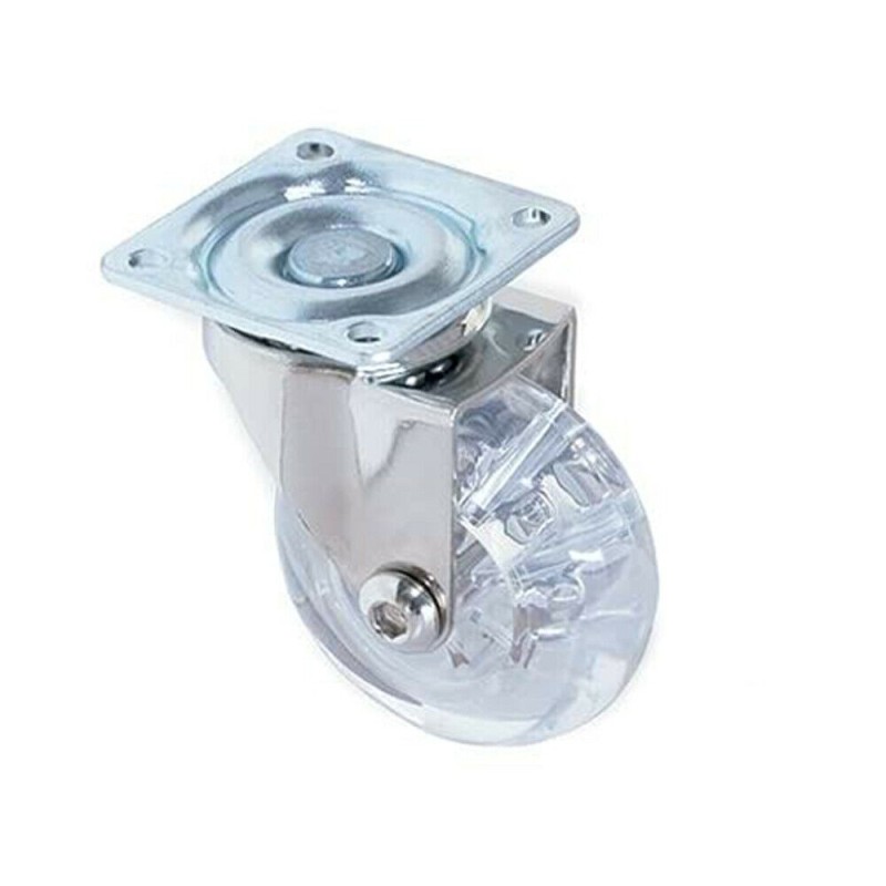 Rotella ruota trasparente girevole ultrascorrevole ricambio trasporto resistente