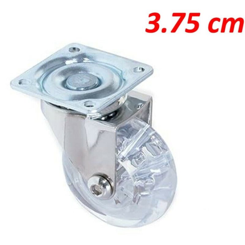 DOBO Rotella ruota trasparente girevole ultrascorrevole ricambio tr...