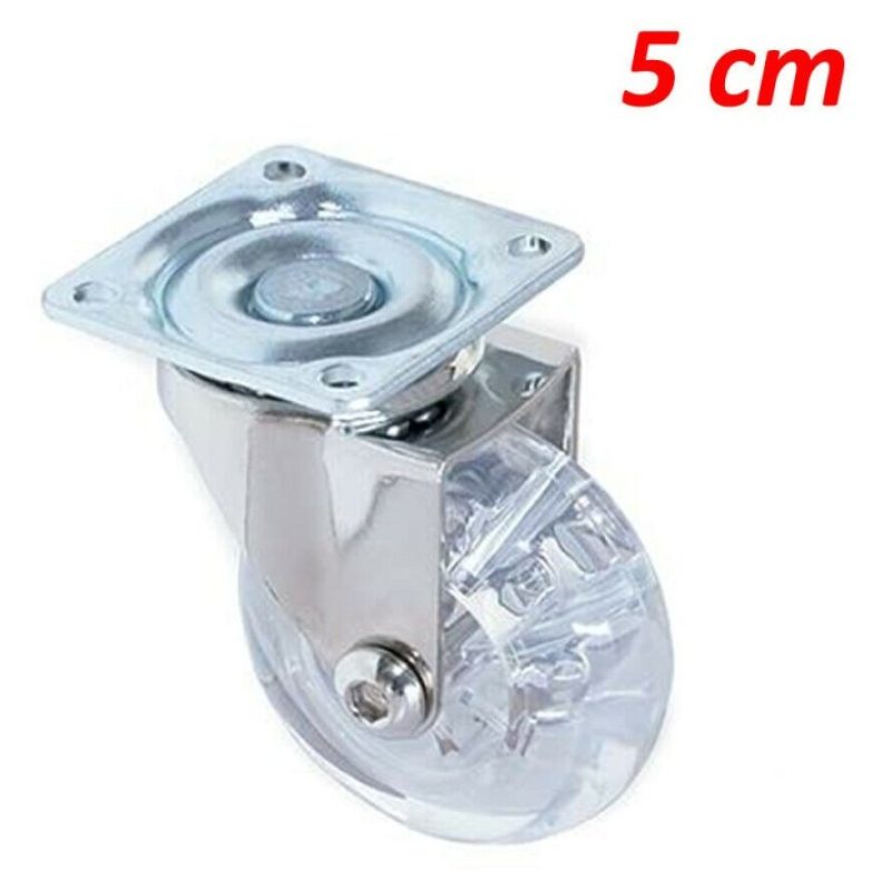 DOBO Rotella ruota trasparente girevole ultrascorrevole ricambio tr...