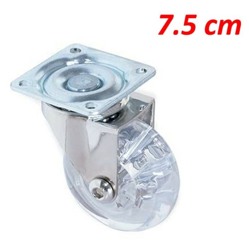 DOBO Rotella ruota trasparente girevole ultrascorrevole ricambio tr...