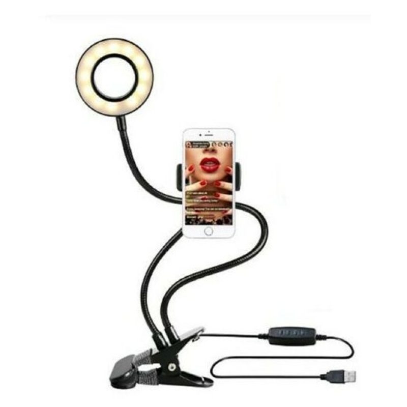 DOBO Lampada anello Led selfie live streaming video foto flessibile...