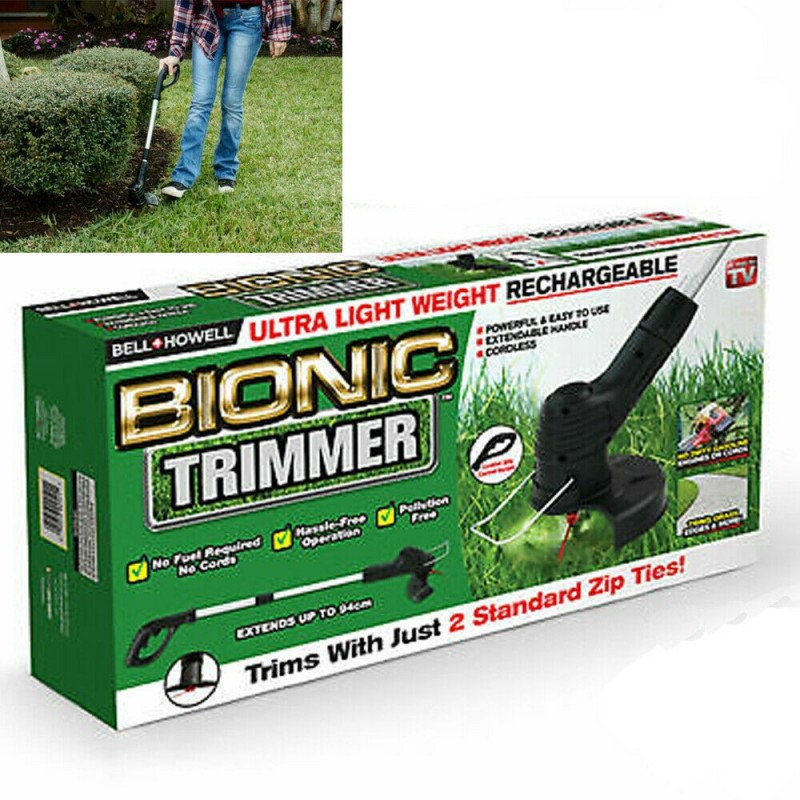 Tagliabordi elettrico prato batteria ricaricabile maniglia estendibile trimmer