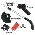 Tagliabordi elettrico prato batteria ricaricabile maniglia estendibile trimmer