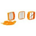 Tagliatutto 5 in 1 Nicer Dicer Quick flessibile lame cucina acciaio agrumi casa