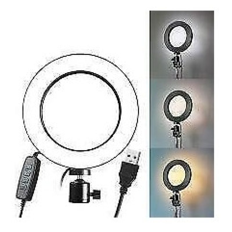DOBO Lampada ad anello luce 30 cm telefono video selfie streaming i...