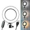 DOBO Lampada ad anello luce 30 cm telefono video selfie streaming i...