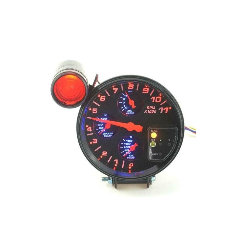 DOBO Contagiri universale 4 in 1 tachimetro pressione temperatura o...