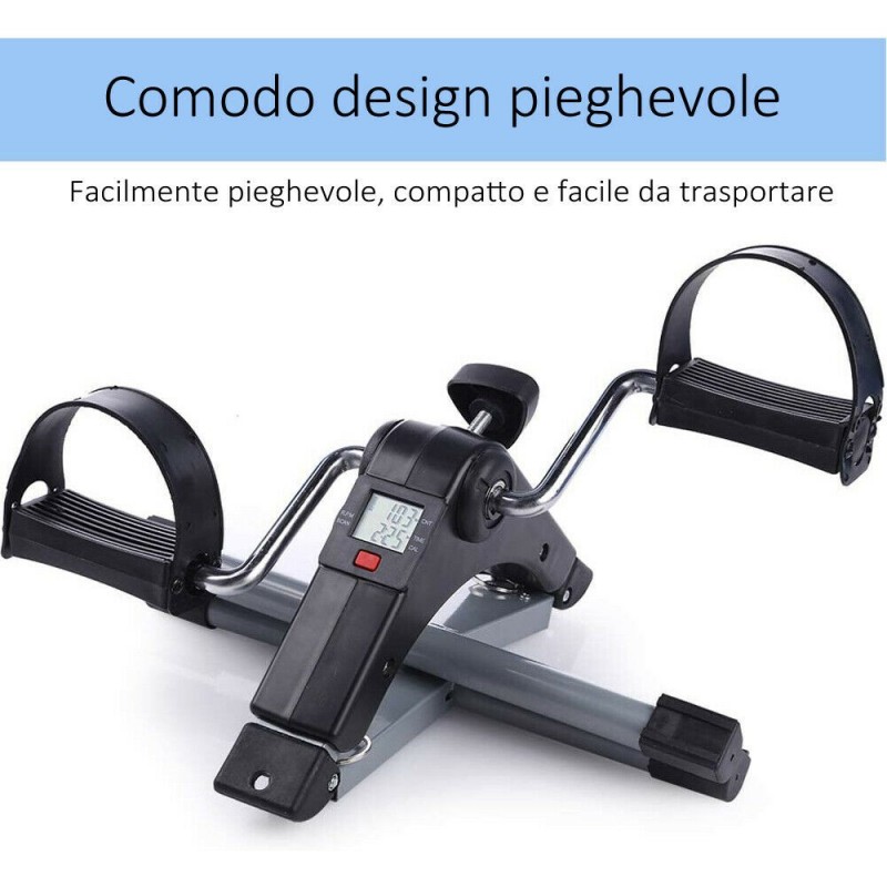 DOBO Mini cyclette casa trasporto pedali riabilita gambe braccia pe...