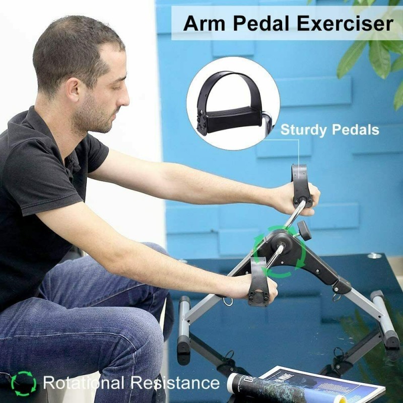 DOBO Mini cyclette casa trasporto pedali riabilita gambe braccia pe...