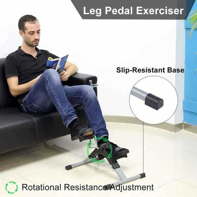 DOBO Mini cyclette casa trasporto pedali riabilita gambe braccia pe...