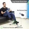 DOBO Mini cyclette casa trasporto pedali riabilita gambe braccia pe...