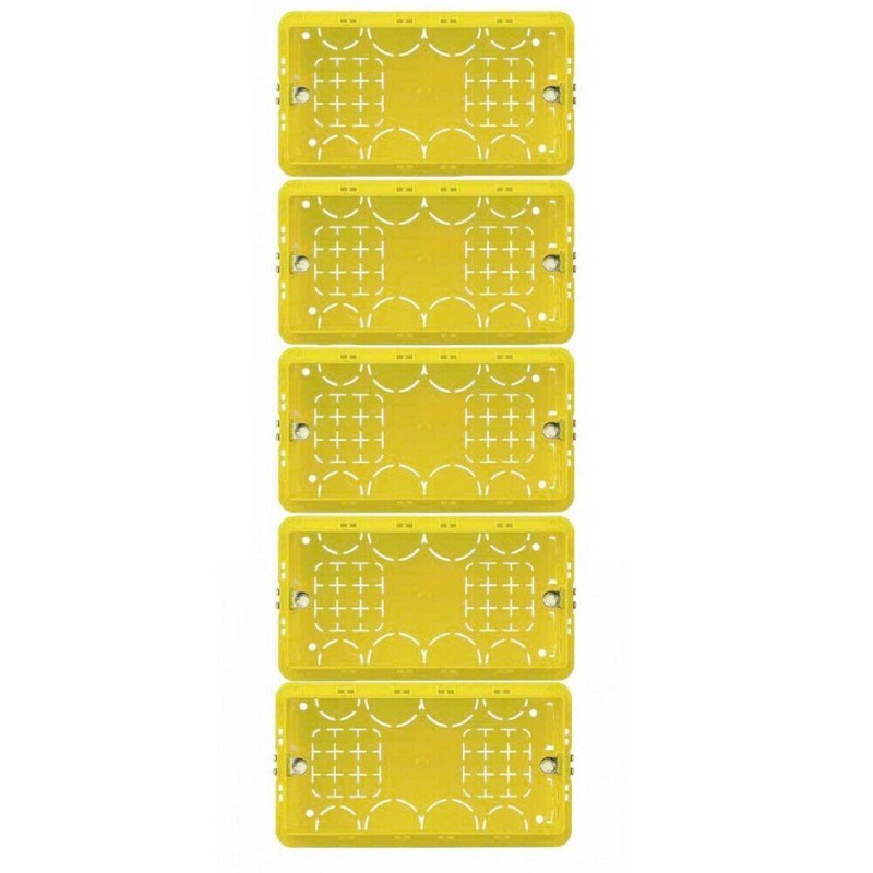 5 Scatole da incasso resina 4 moduli derivazione elettricità casa arredamento