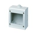 2x Custodia tenuta stagna 2 o 3 Moduli IP40 compatibile con interruttore prese