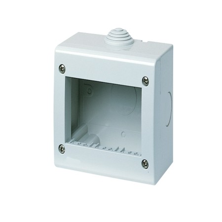 2x Custodia tenuta stagna 2 o 3 Moduli IP40 compatibile con interruttore prese