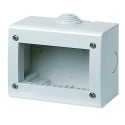 2x Custodia tenuta stagna 2 o 3 Moduli IP40 compatibile con interruttore prese