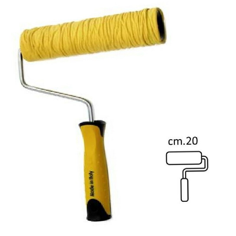 Rullo per effetto decorativo corteccia con rivestimento pelle sintetica parete