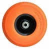 DOBO Ruota in Gomma Arancio antiforo Ruote Piene Carrello Portapacc...