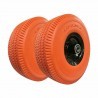 DOBO Ruota in Gomma Arancio antiforo Ruote Piene Carrello Portapacc...