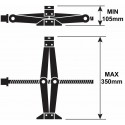 Crick pantografo sollevatore auto ruote manuale crik emergenza 1500kg viaggio