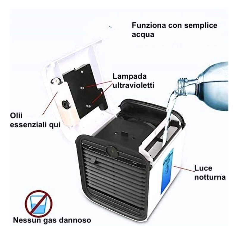 DOBO Raffrescatore aria purificatore raffreddamento umidifica regol...