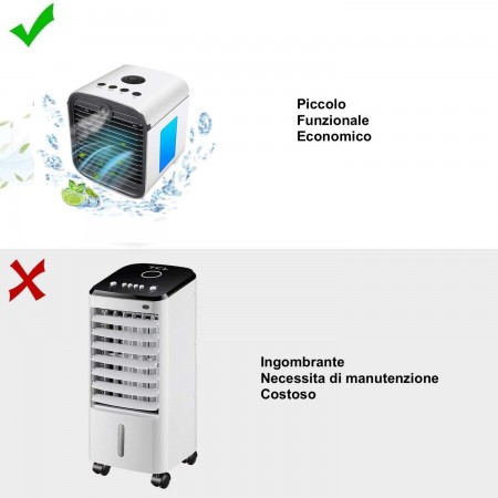 Raffrescatore aria purificatore raffreddamento umidifica regolabile clima filtra