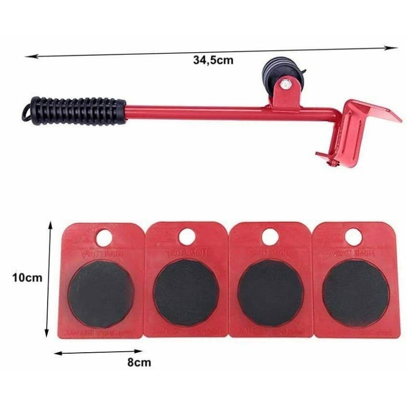 DOBO Kit sollevatore mobili sposta mobili facile ruote piastre casa...