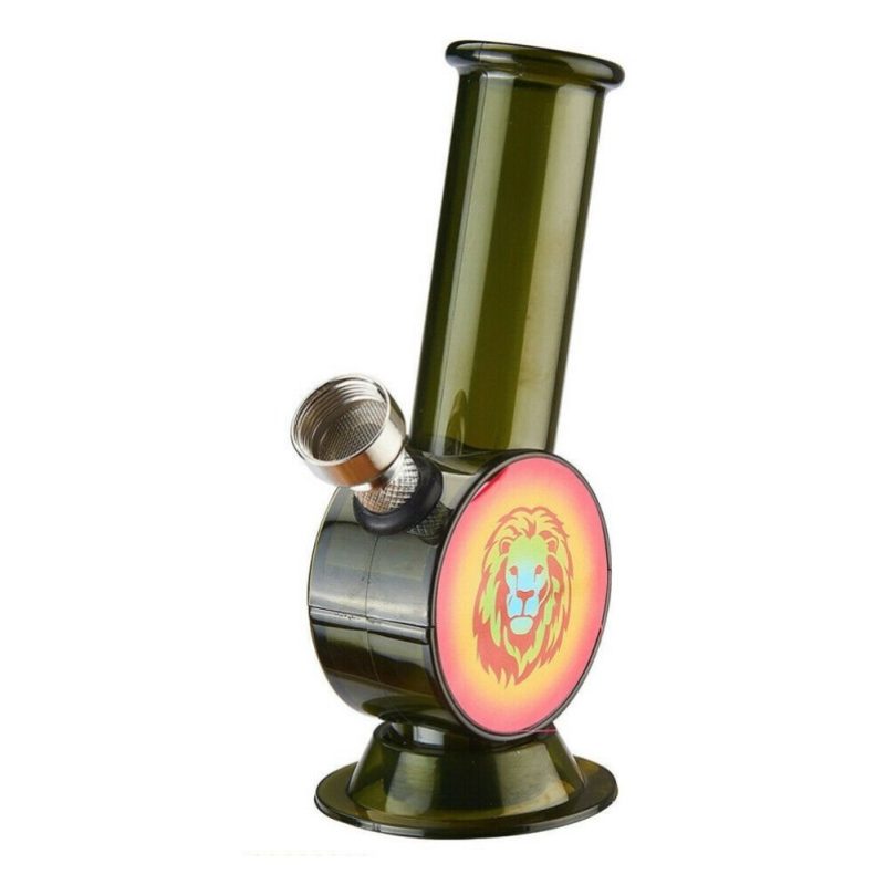 DOBO Bong mini bong tondo acrilico acqua lion tabacco erbe aromatic...