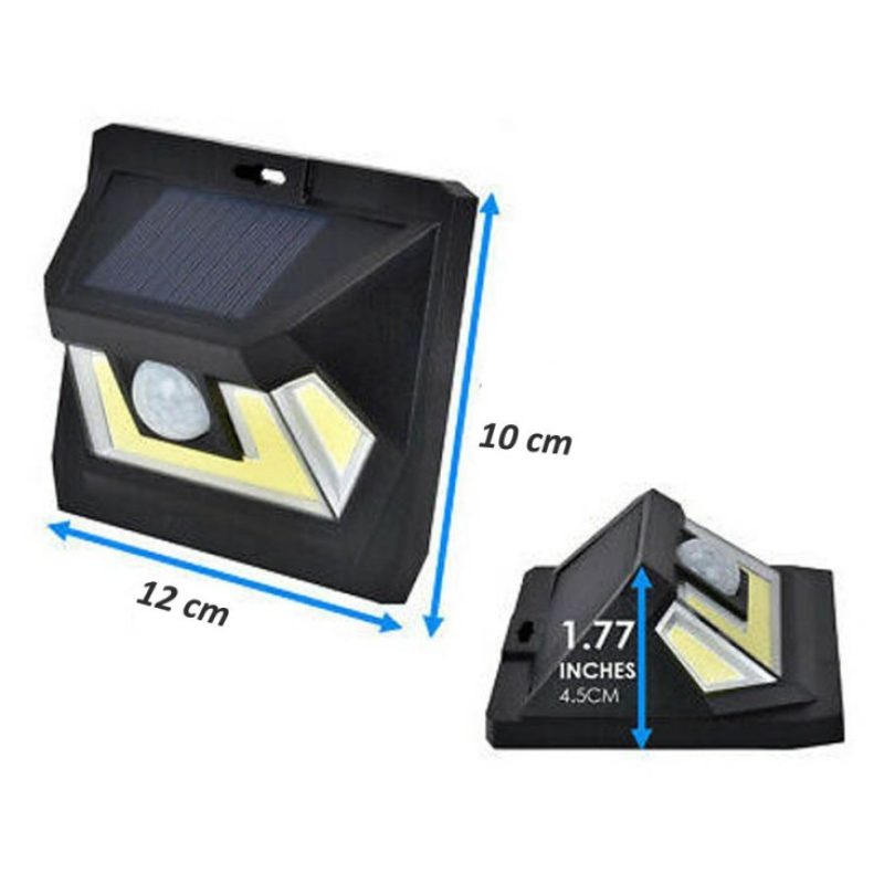 DRIWEI 4x Lampada ad induzione luce solare sensore movimento imperm...