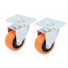 DOBO 2x Rotelle porta carrello acciaio ultra scorrevoli mobili staf...