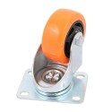 2x Rotelle porta carrello acciaio ultra scorrevoli mobili staffa girevole ruote