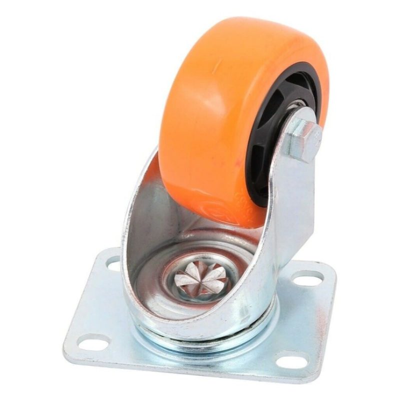 DOBO 2x Rotelle porta carrello acciaio ultra scorrevoli mobili staf...