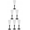 DOBO 6x Bicchieri flute plastica trasparenti monouso calici brindis...