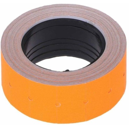 10x Rotoli etichette arancioni 21x12 cm prezzi 400 etichette adesivi prezzatrice