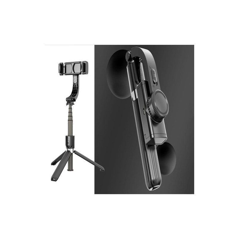 Stabilizzatore smartphone treppiedi cellulare carica USB stabilizza foto video