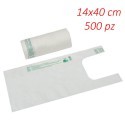 500 Shopper sacchetti buste biodegradabili compostabile compostabili 14x40cm bio
